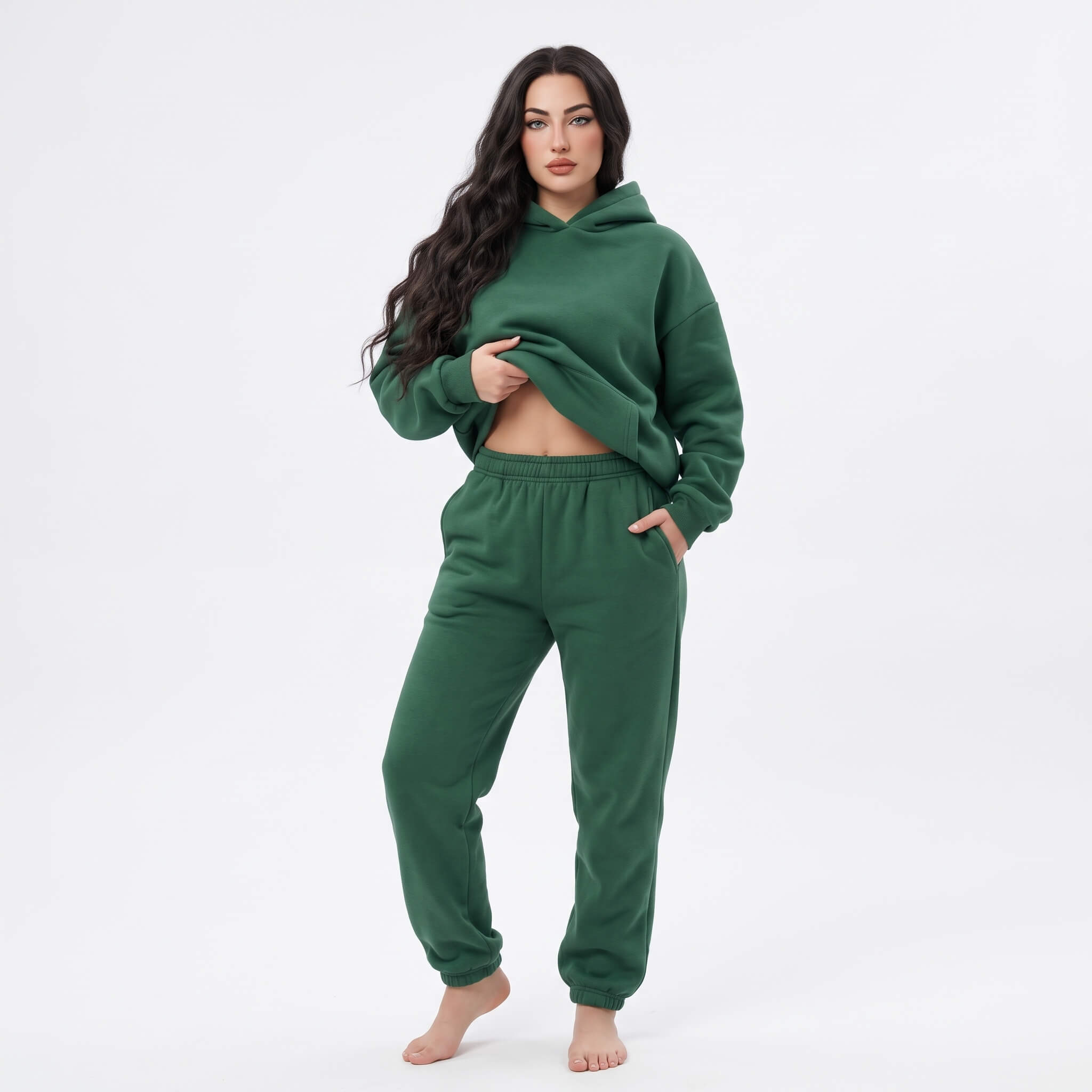 Women's 2-Piece Hoodie Jogger Sweatsuit Set - Image 21