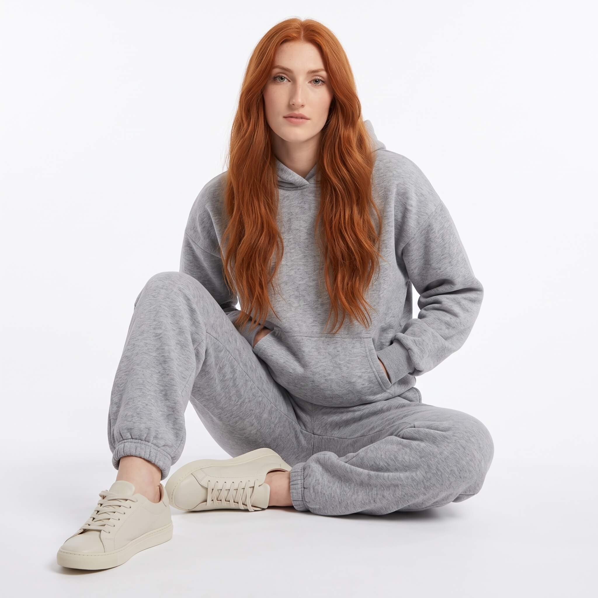 Women's 2-Piece Hoodie Jogger Sweatsuit Set - Image 10