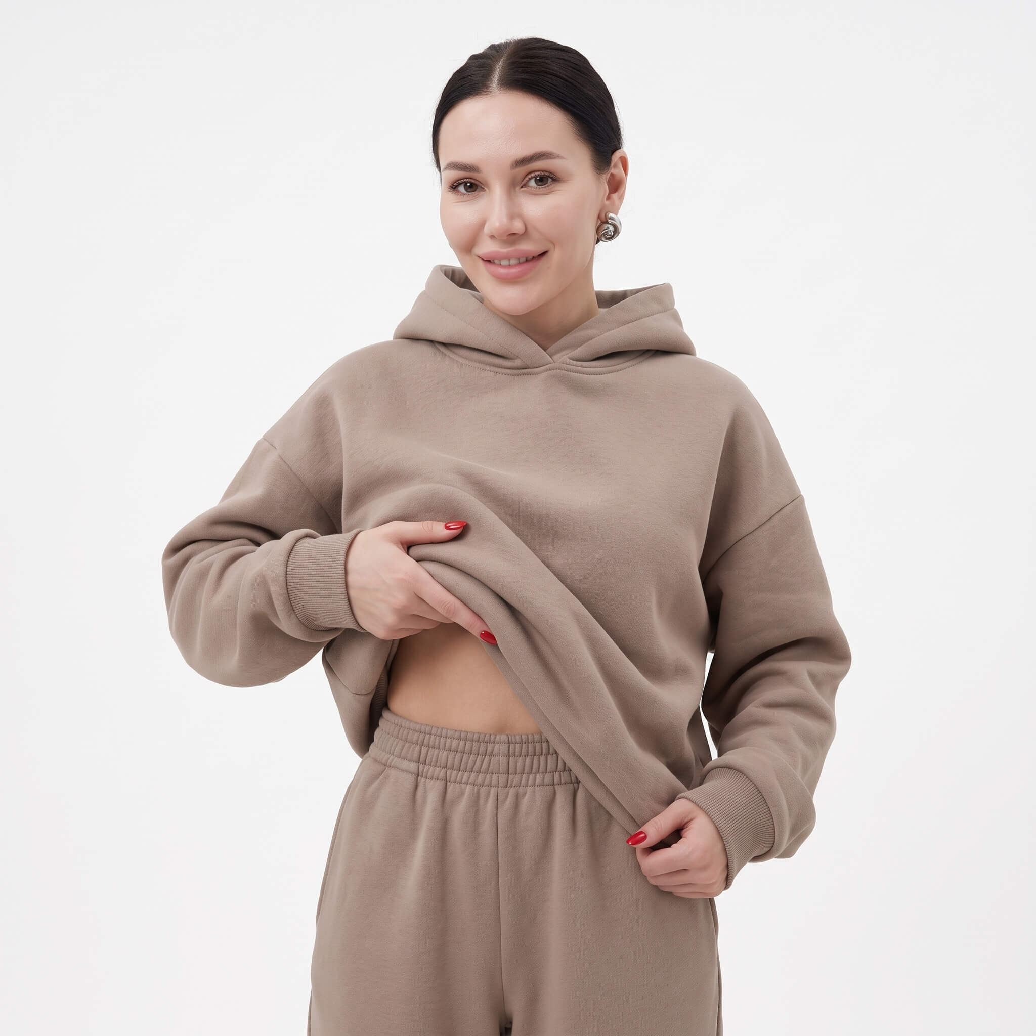 Women's 2-Piece Hoodie Jogger Sweatsuit Set - Image 4