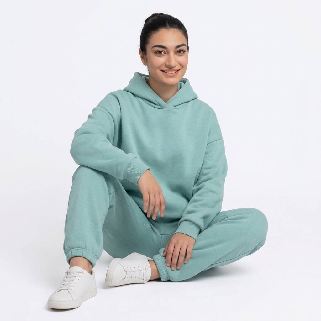 Women's 2-Piece Hoodie Jogger Sweatsuit Set - Image 6